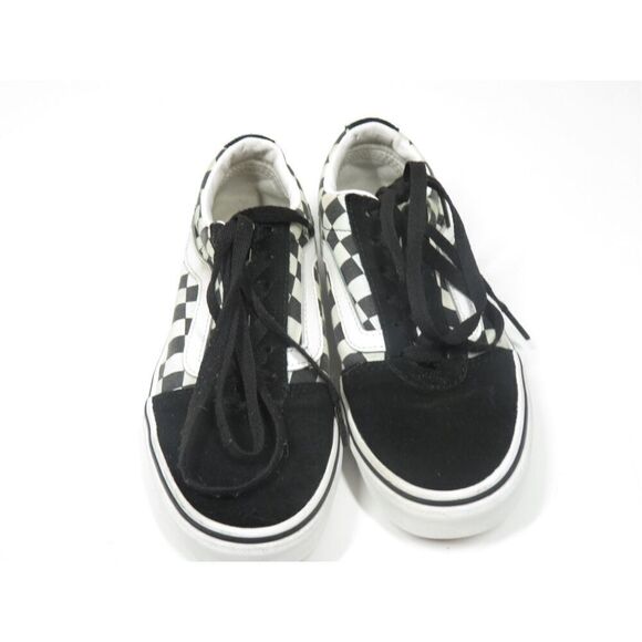 VANS Old Skool Checkerboard Primary Check Sidestripe Low Top Sneaker Women 6.5 - Picture 2 of 8